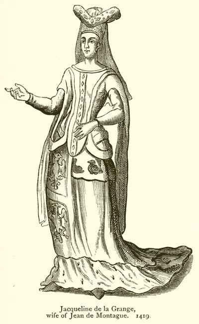 Jacqueline de la Grange, Wife of Jean de Montagu. 1419 by English School