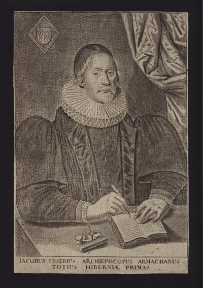 James Ussher, Irish Protestant Clergyman (engraving) by English School