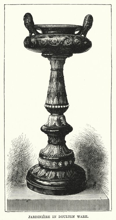 Jardiniere in Doulton Ware by English School