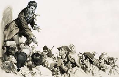 Jean Paul Marat Aroused Hatred in the Hearts of the Paris Mobs by English School