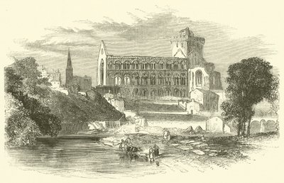 Jedburgh Abbey by English School