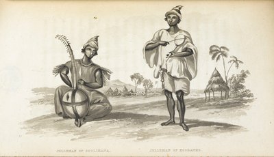 Musicians of West Africa, illustration from 