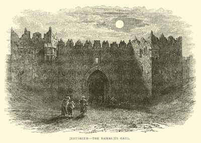 Jerusalem, the Damascus Gate by English School