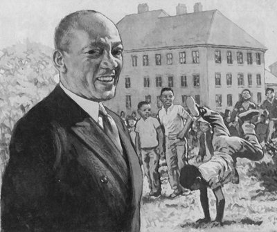 Jesse Owens by English School