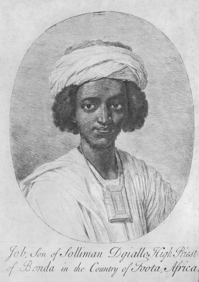 Job, Son of Solliman Dgiallo, High Priest of Bonda in the Country of Foota, Africa, c.1750 by English School