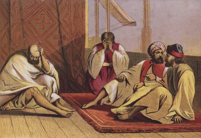 Job and his Three Friends by English School