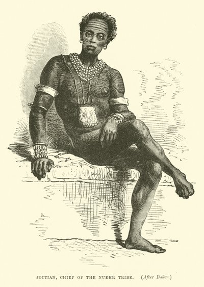 Joctian, Chief of the Nuehr Tribe, after Baker by English School