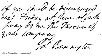 John Bannister, Comedian by English School