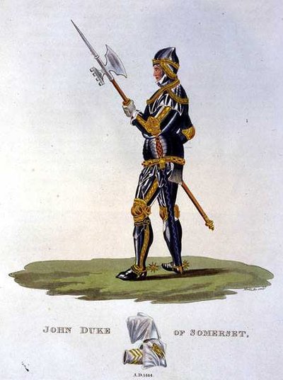 John Beaufort, Duke of Somerset, engraved by W. Maddocks, from 