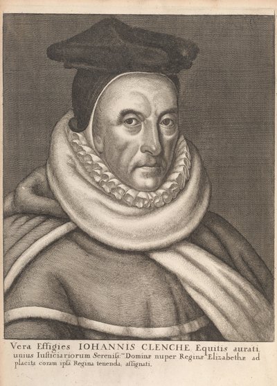 John Clenche, from Historical Memorials of the English Laws by William Dugdale, London 1666 by English School