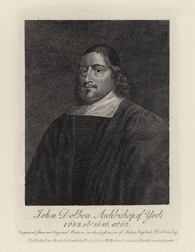 John Dolben (engraving) by English School