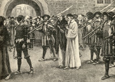 John Frith (1503-33) going to his martyrdom by English School