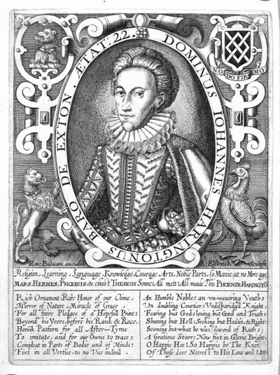 John Harington, 2nd Baron Harington of Exton, engraved by Renold Elstrack by English School