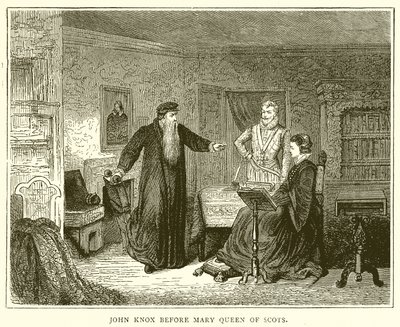 John Knox before Mary Queen of Scots by English School
