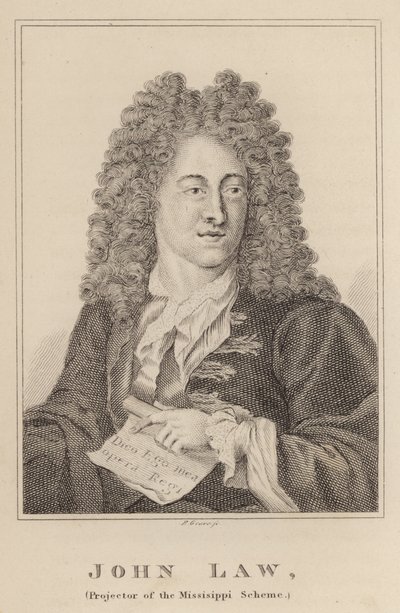 John Law, Projector of the Mississippi Scheme by English School