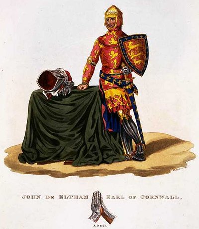 John of Eltham, Earl of Cornwall (1316-36) 1329, engraved by W. Maddocks, from 