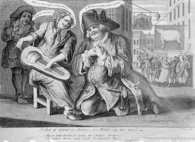 John of Gaunt in Love, or Mars on his Knees, 1749 by English School