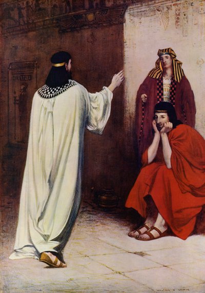 Joseph in Prison, Interpreting the Dreams by English School