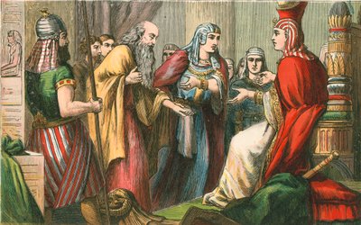 Joseph before Pharaoh by English School