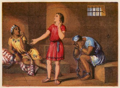 Joseph in Prison by English School