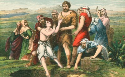 Joseph in the pit by English School