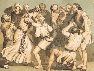 Joseph Making Himself Known to His Brethren by English School