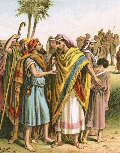 Joseph Sold to the Ishmaelites by English School