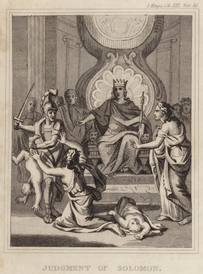 Judgment of Solomon by English School