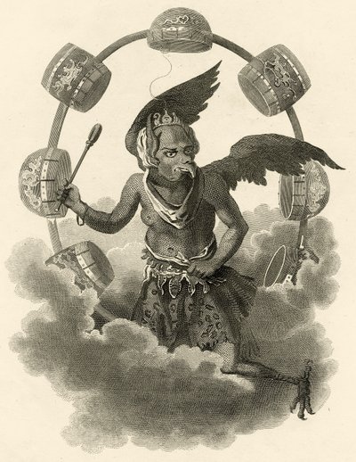 Jupiter, an Idol of the Chinese, illustration from The World: or the present State of the Universe, being a General and Complete Collection of Modern Voyages and Travels, by Cavendish Pelham by English School