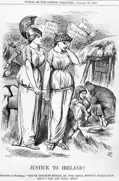 Justice to Ireland!, engraved by Joseph Swain, from Punch, January 17, 1880 by English School