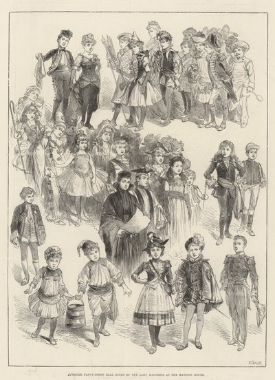 Juvenile Fancy-Dress Ball given by the Lady Mayoress at the Mansion House by English School