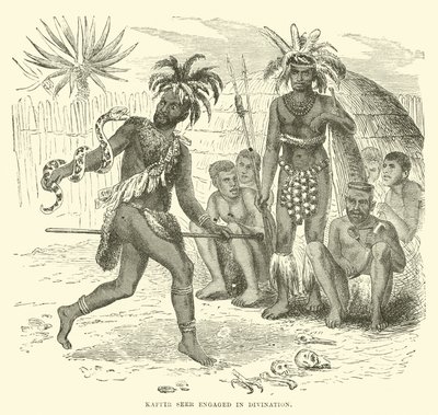 Kaffir Seer Engaged in Divination by English School