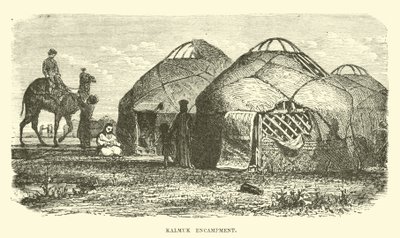 Kalmuk Encampment by English School