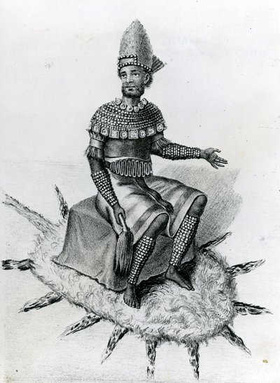 Kazembe, or King of Lunda, South of Lake Mweru by English School