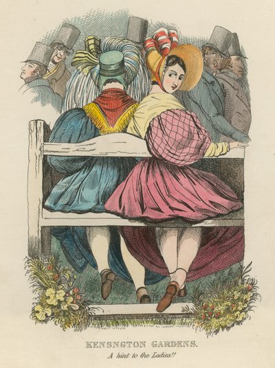Kensington Gardens, London: A hint to the ladies by English School