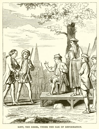Kett, the Rebel, under the Oak of Reformation by English School