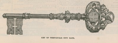 Key of Temple Bar City Gate by English School