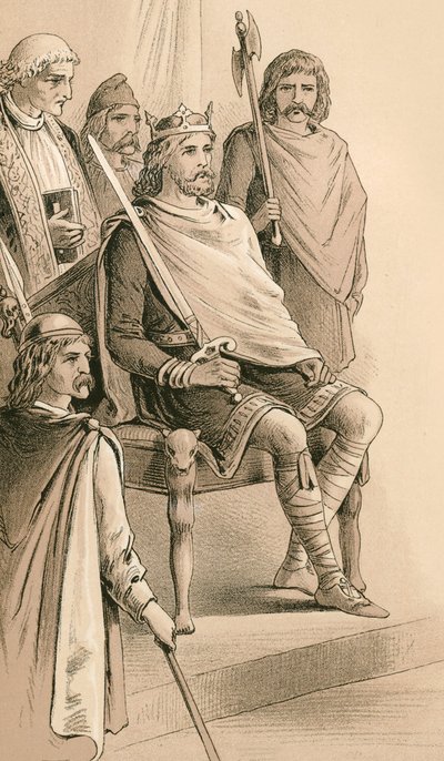 King Alfred crowned by English School