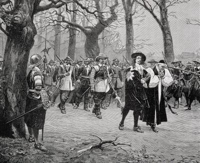King Charles I on the Way to his Execution by English School