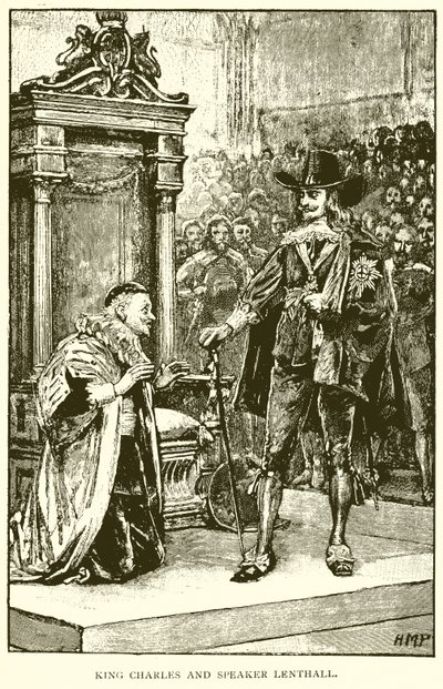 King Charles and Speaker Lenthall by English School