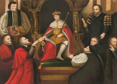 King Edward VI Confirming His Father