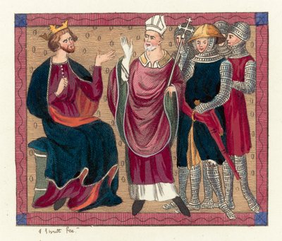 King Henry II and Thomas Becket by English School