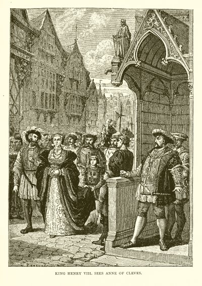 King Henry VIII Sees Anne of Cleves by English School