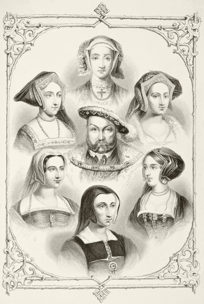 King Henry VIII of England and his six wives, from 