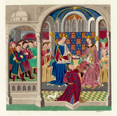 King Henry VI and his court by English School