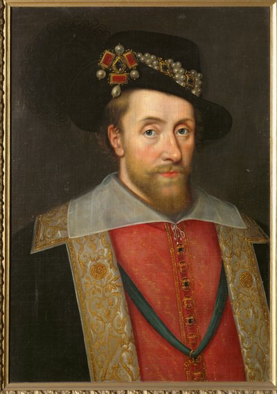 King James I of England and Scotland by English School