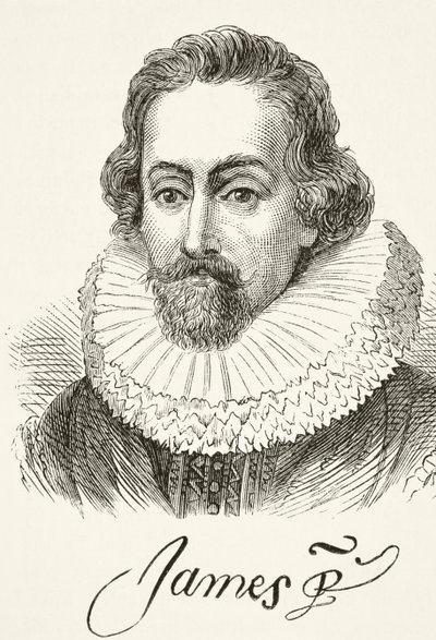 King James I of England by English School