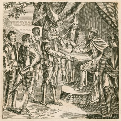 King John Signing the Magna Carta by English School