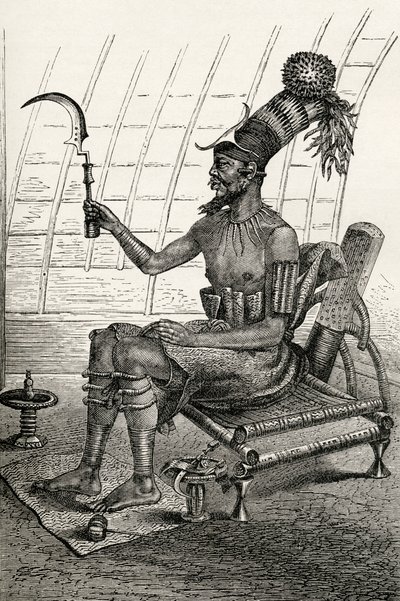 King Munza in Full Dress, from 