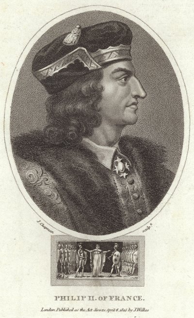 King Philip II of France by English School
